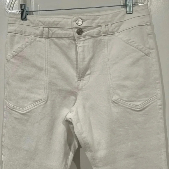 Frame Double Button NWT WHITE FLARE JEAN - Picture 3 of 13